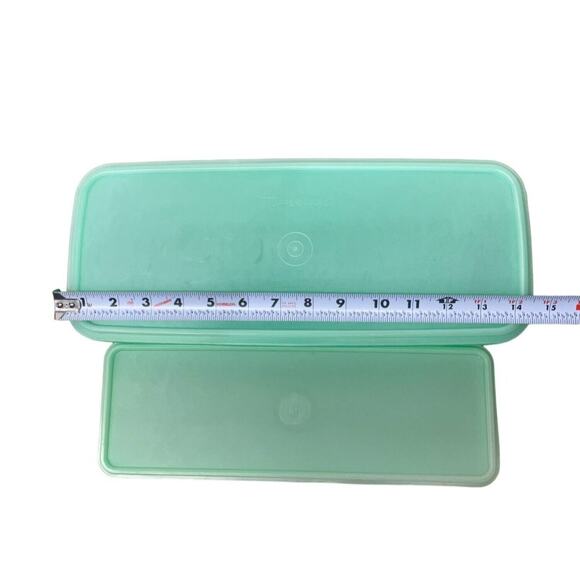 TUPPERWARE Bread Celery Vegetable Keeper Container Jadeite Green 782 892 Vintage - Picture 9 of 13